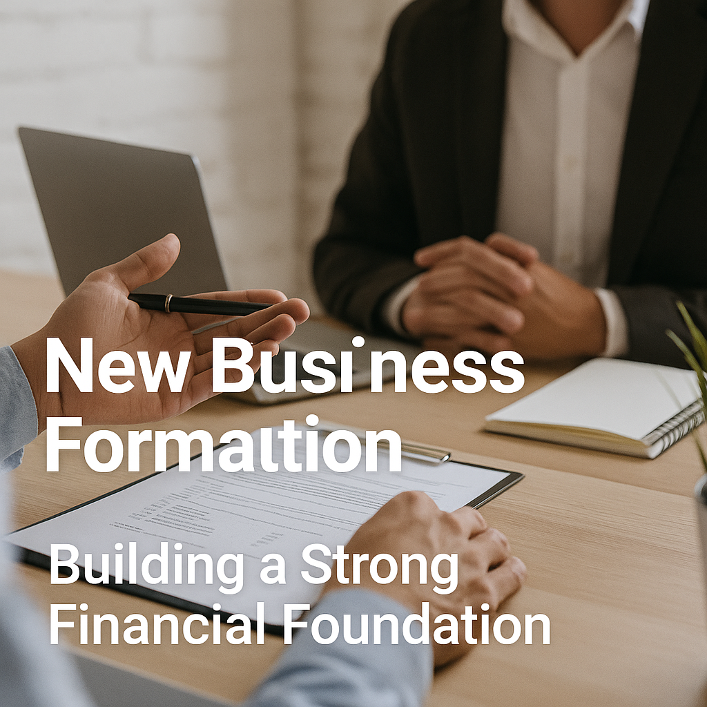 New Business Formation: Building a Strong Financial Foundation